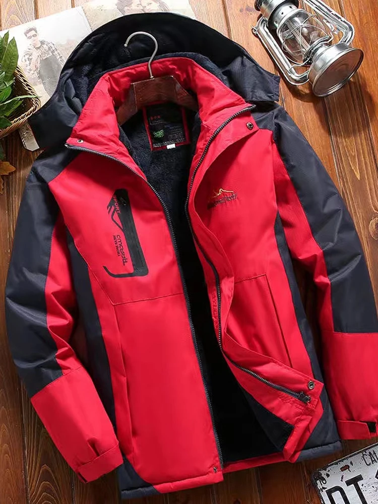 

Thiened Fce Мужская хлопковая куртка зимняя ветрозащитная водонепроницаемая рабочая одежда хлопковое пальто морозостойкое теплое тактическое пальто