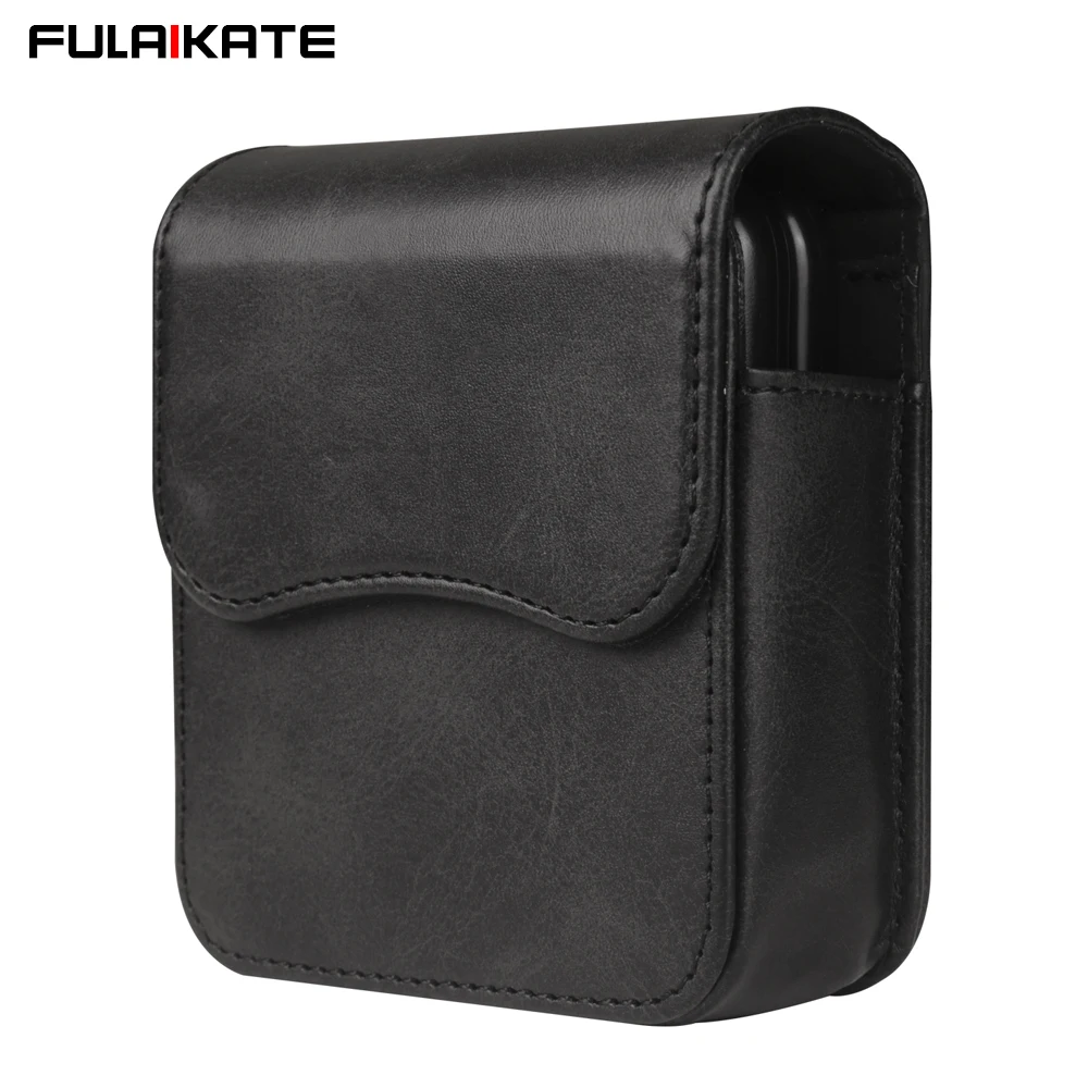 

Universal Pouch for Samsung Galaxy Z Flip5 Flip4 Holster Foldable Phone Waist Bag with Card Slot, Protective Case Belt Pocket