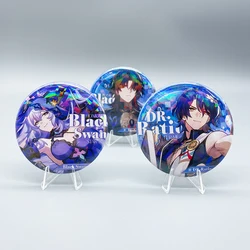 Honkai: Star Rail figura nueva Dr. Ratio argenti-blade Black Swan Anime Cosplay accesorios mochila decoración broche alfileres regalos