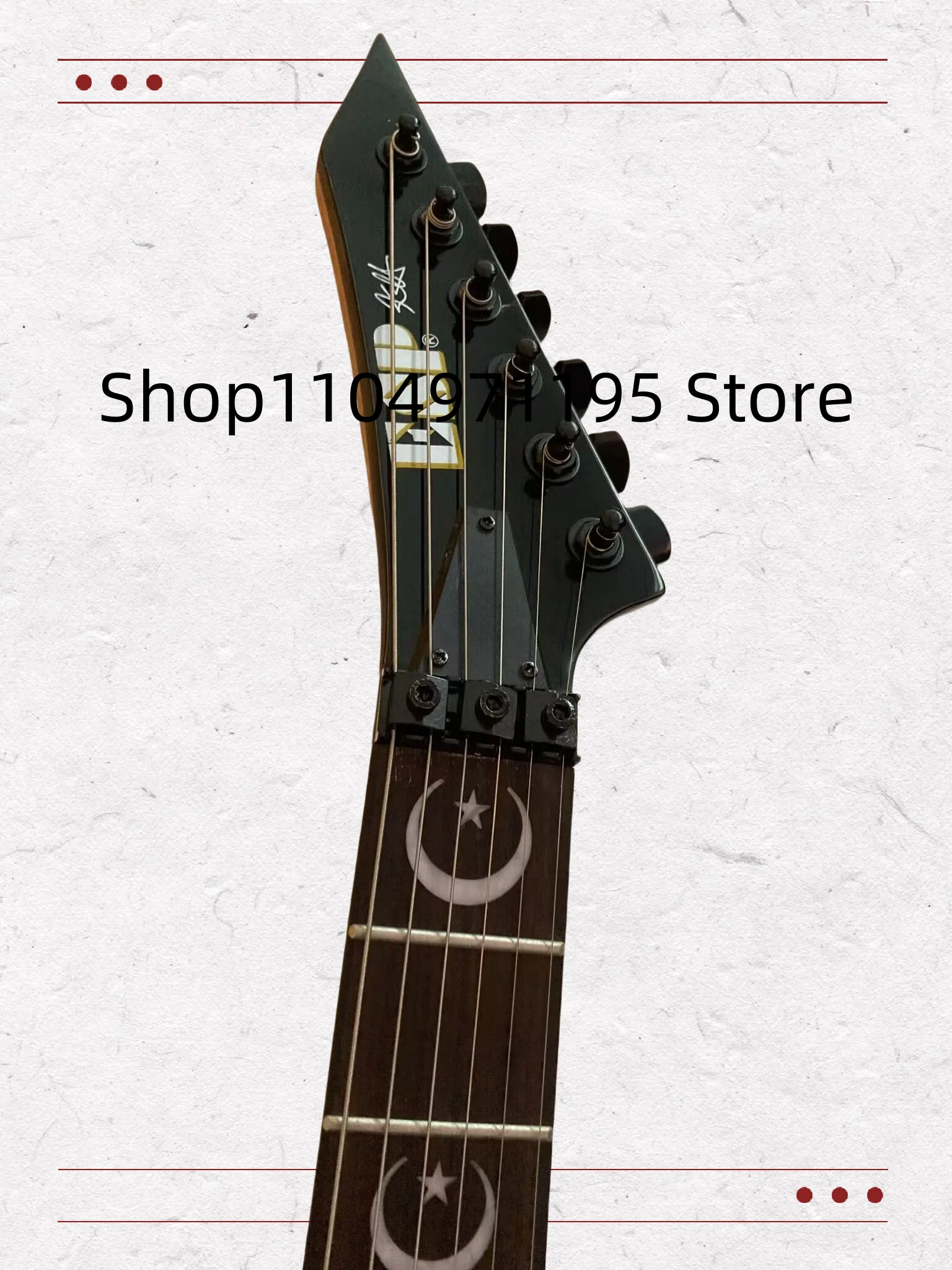 تسليم 25-35 يومًا) متجر ESP المخصص KH-2 Ouija Kirk Hammett Synthia Electric Guitar #3