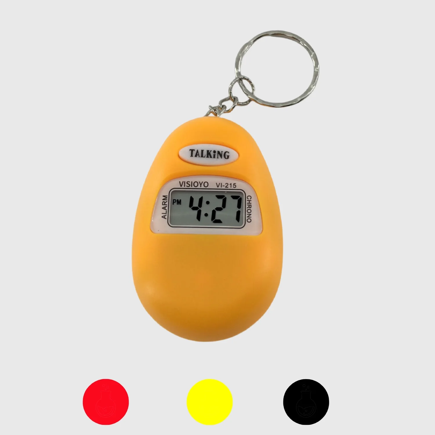 Portuguese Voice Keychain for the Visually Impaired | Audible Hourly Time & Leather Neck Strap