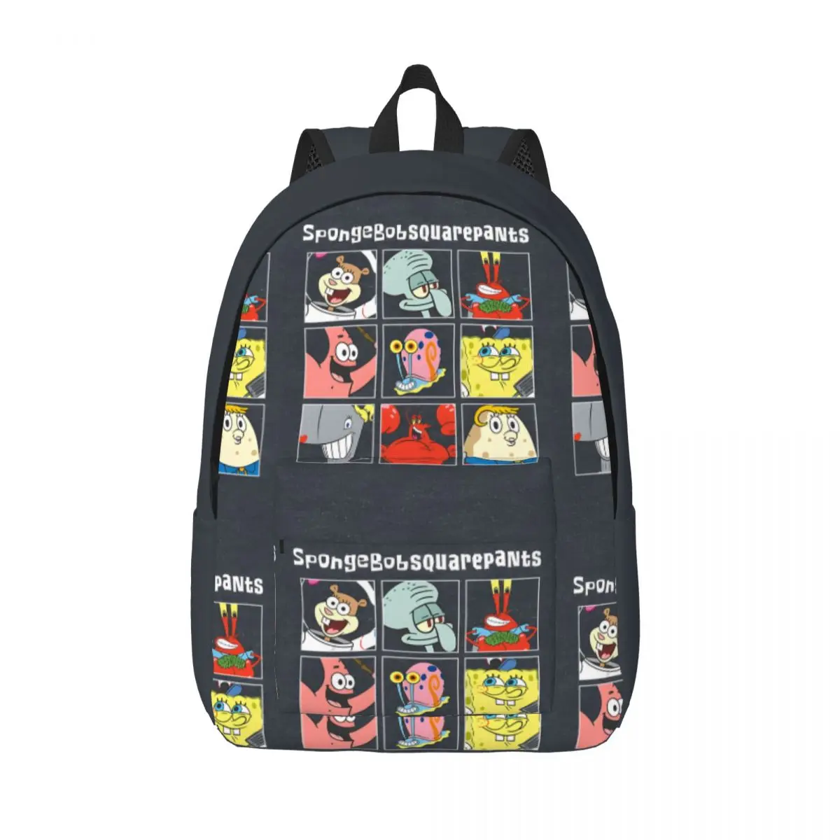 Schoolbag Squarepants Group Shot Character Box Up Large Capacity SpongeBob Boys Gift Super Quality Knapsack Office Work School