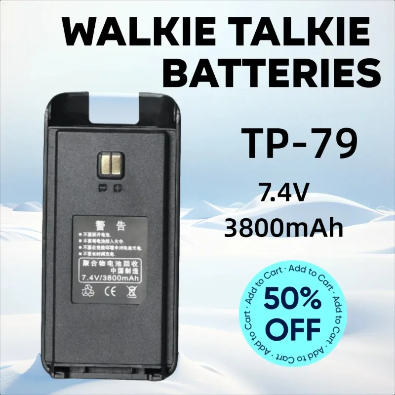 

7.4V 3800mAh TP-79 High-Quality Battery for TYT Walkie Talkie Batteries
