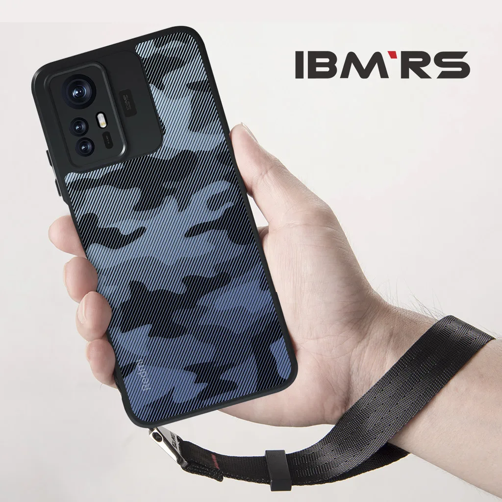 

ibmrs for Xiaomi redmi note 12s case,Camo transparent phone protective case(Comes with wrist strap)