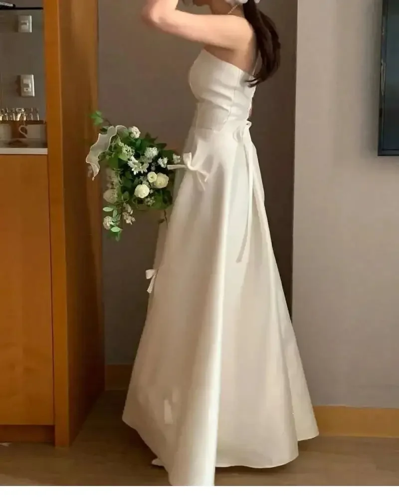 Рисунок 6 - Атласные свадебные платья Классическое