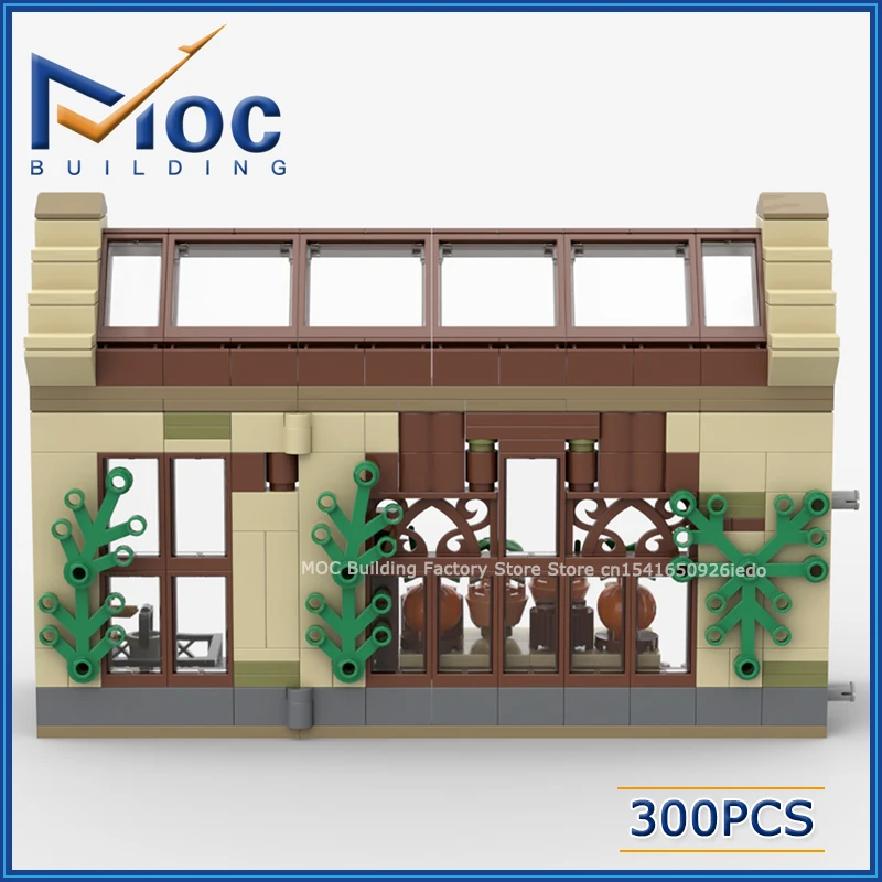 MOC Bouwstenen Klassieke Filmserie Scène Modulaire Kruidenkunde Kas Model DIY Monteer Bakstenen Collectie Speelgoed Kerstcadeaus