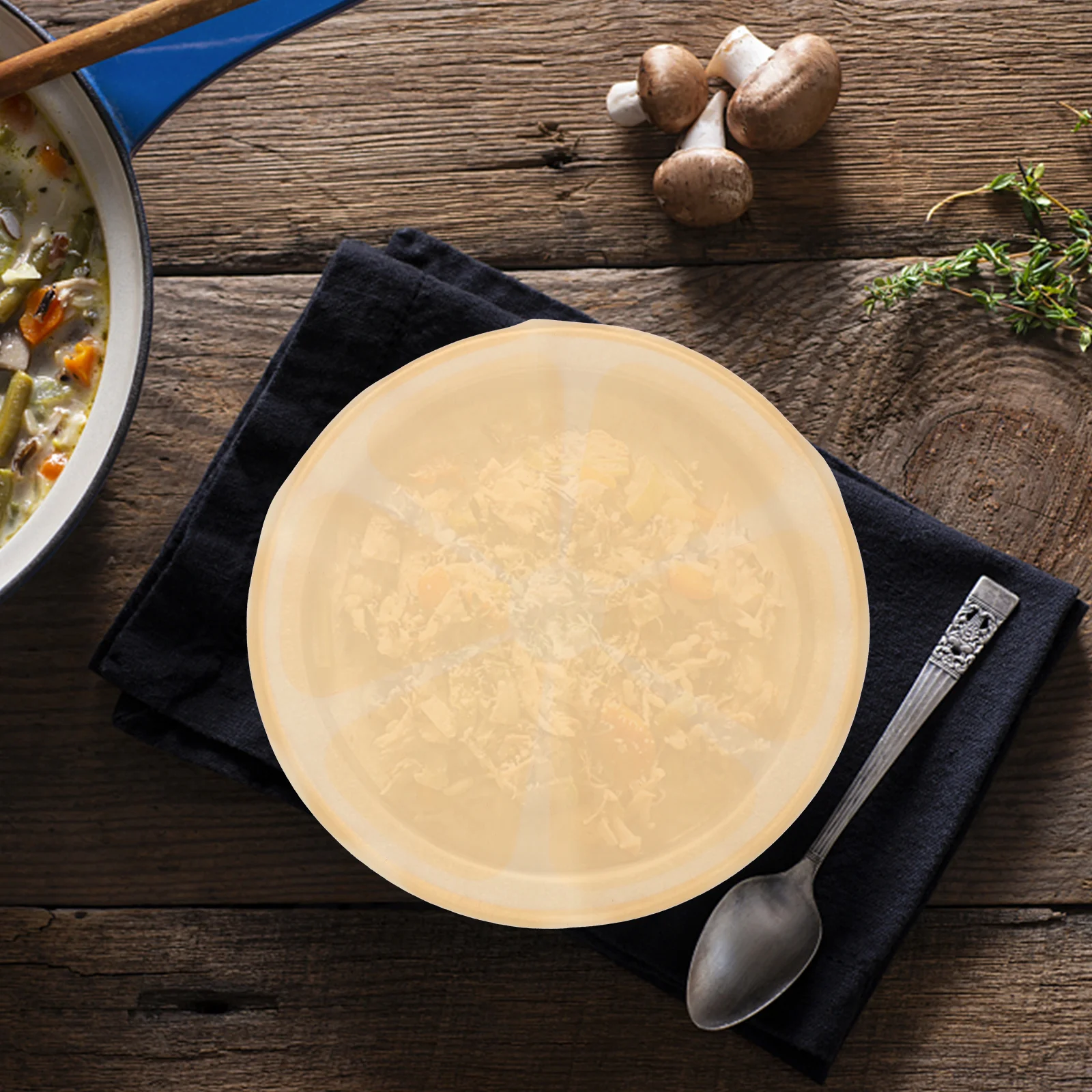 

Silicone Bowl Covers Orange Stretch Wraps Reusable Leak-Proof Airtight Storage Lids for Microwave Oven