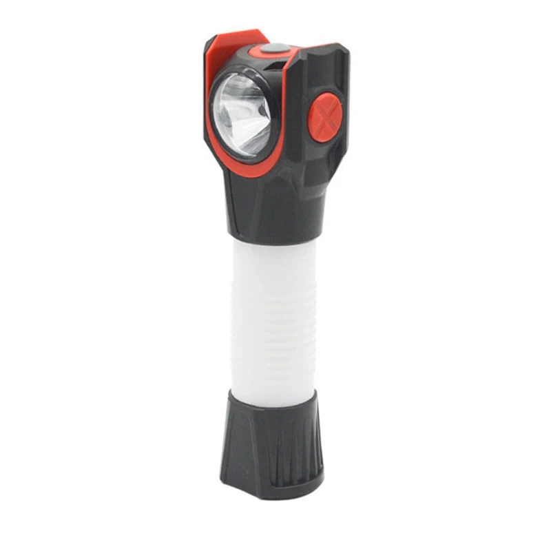 Camping Light Rechargeable Abs Waterproof Flashlight Floodlighting Glare Flashlight Rotating Multi-Purpose