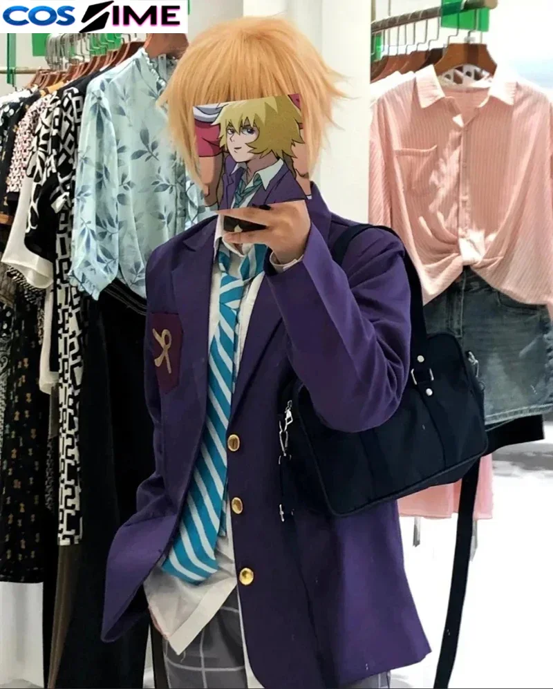 Anime Mob Psycho 100 Hanazawa Teruki Cosplay Party Coat Shirt Pants Halloween Carnival Uniforms Custom Made view 5