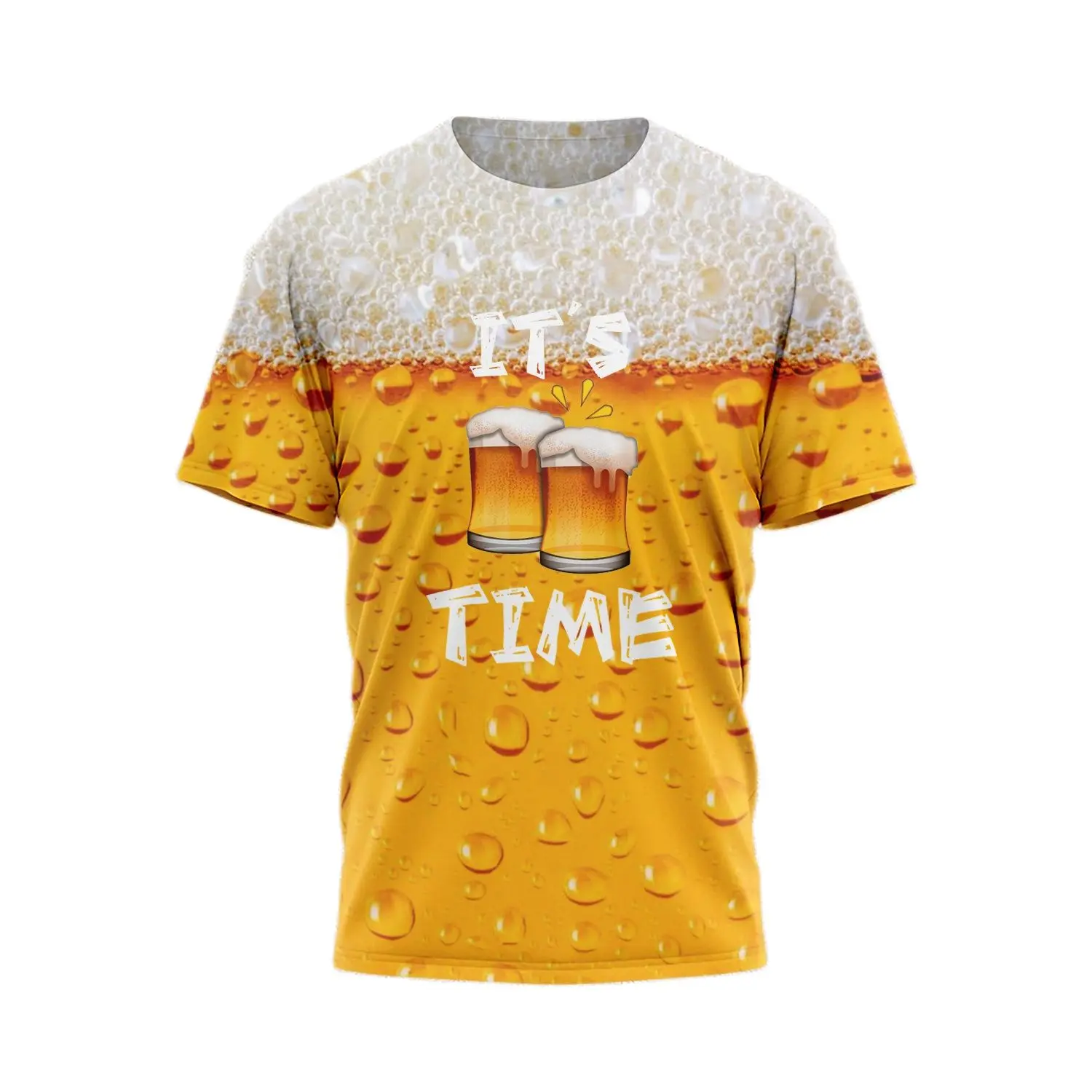 الصيف مضحك تي شيرت البيرة ثلاثية الأبعاد مطبوعة الشارع الشهير الرجال النساء موضة عادية المتضخم قصيرة الأكمام تي شيرت الاطفال تيز القمم الملابس