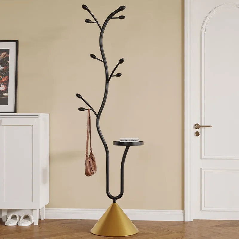 Italian light luxury hanger hanging hanger at the door of the bedroom, household coat rack, living room creative indoor clothes