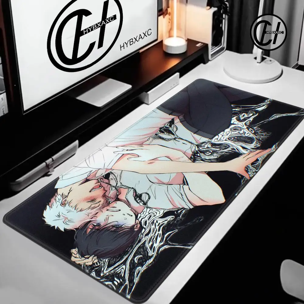 HYBXAXC The S-summer H-Hikaru Died Anime Mouse Pad HD Desk Pad Extended Gaming Keyboard Mats Large 40x90cm XXL Gamer Mousepad