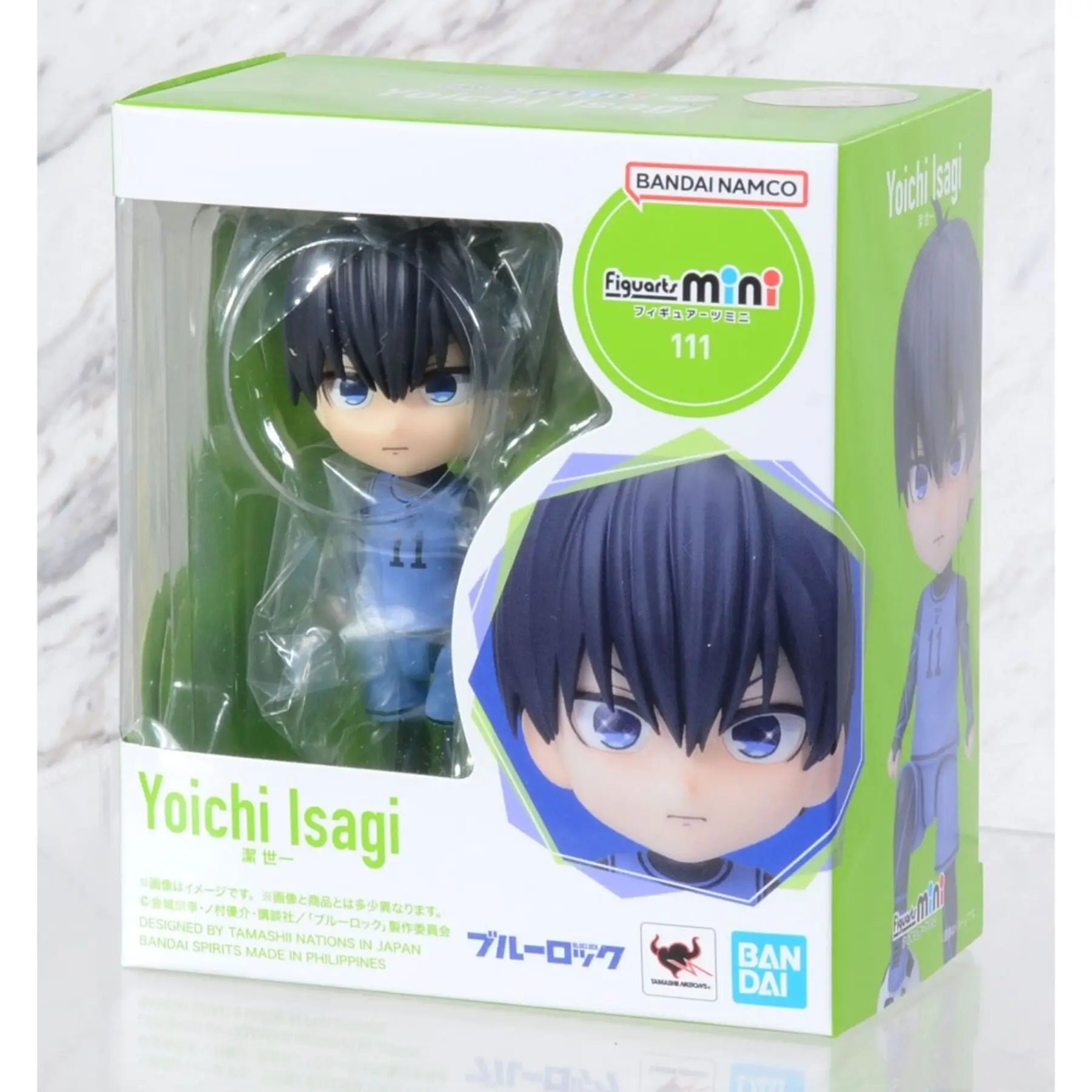 BANDAI BLUE LOCK Action Figures Model Isagi Yoichi Q-version Active Joint Figures Figuarts Mini Series Doll Toys Original