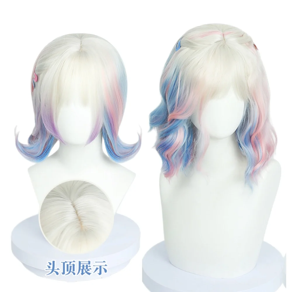 

Парик для косплея Энид, парик Энид для Хэллоуина, парик с сеткой-розой