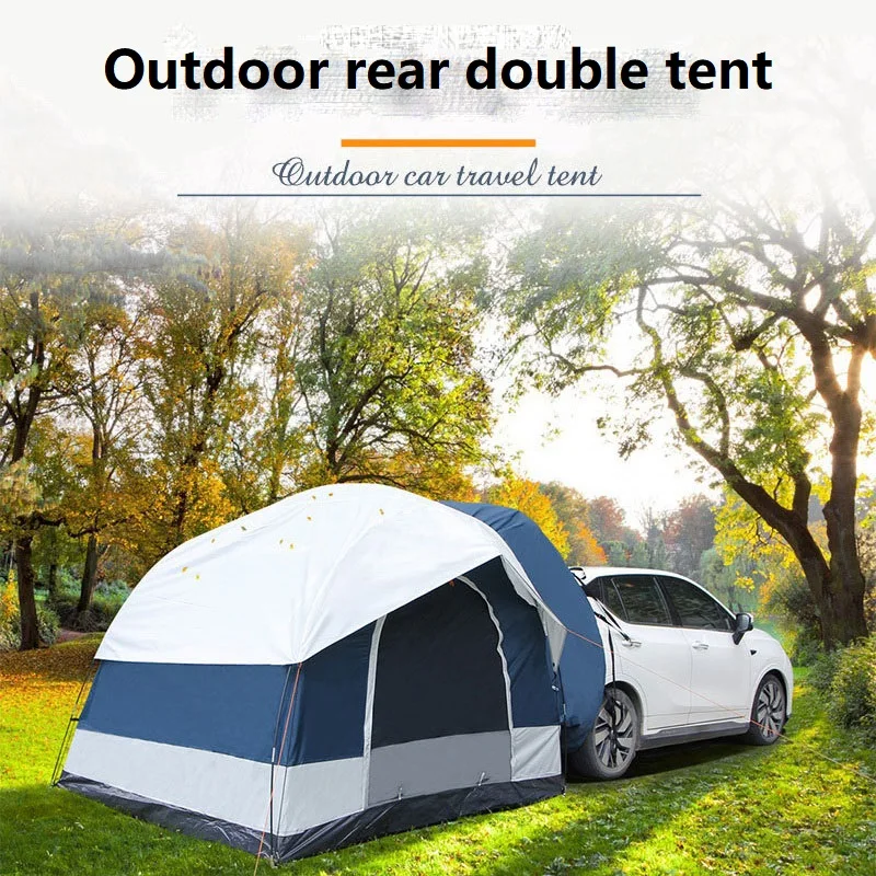 

Outdoor Tent Camping Car Tail Tent Double decker Car Roof Canopy Tunnel Beach Portable Tent