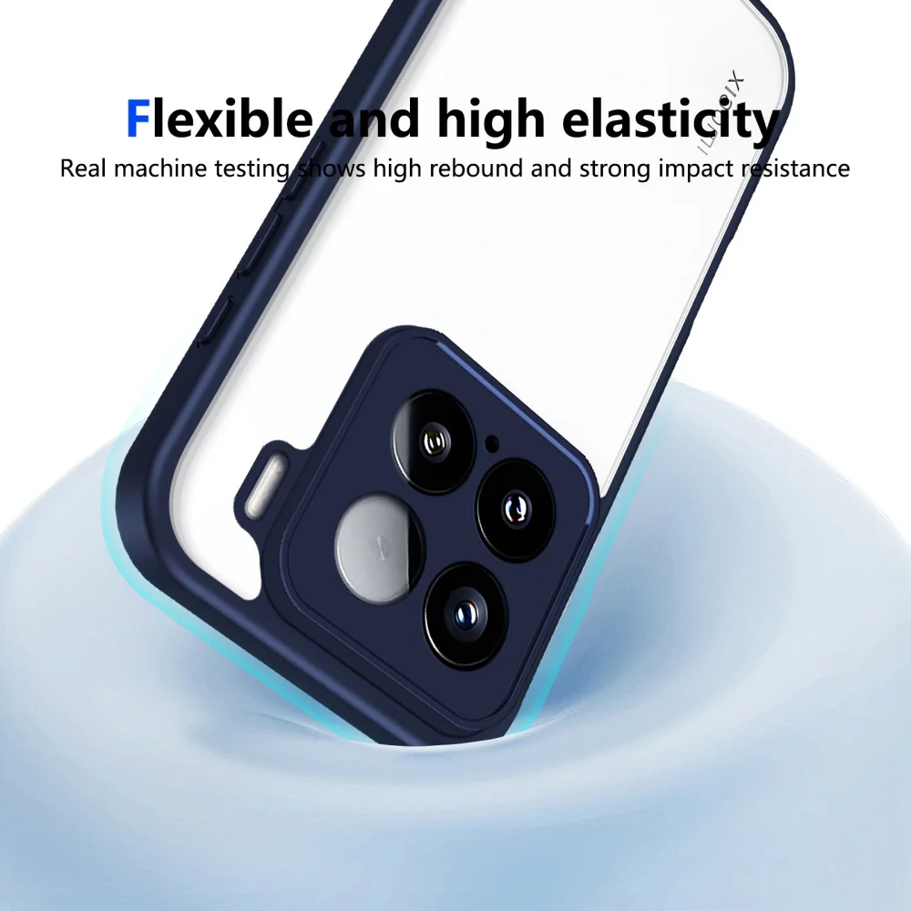 Funda de teléfono para Xiaomi 15T 14T 12T 11T Pro 15T 14T lujosa TPU mate acrílico transparente contraportada