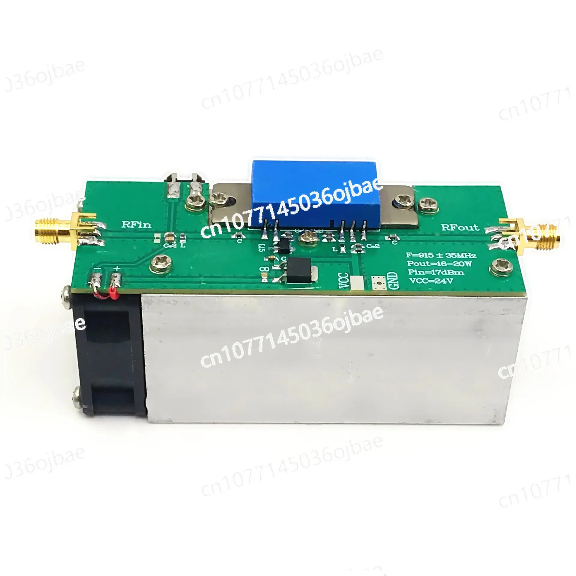 Suitable for 24V-28V Amateur Radio 915MHz 18W RF Power Amplifier with Heat Sink