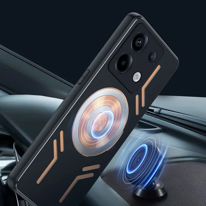 Case For Redmi Note 13 Pro Copper Aluminum Heat Dissipation Case For Xiaomi Redmi Note 13 Pro Plus Cooling Cover with Cooler