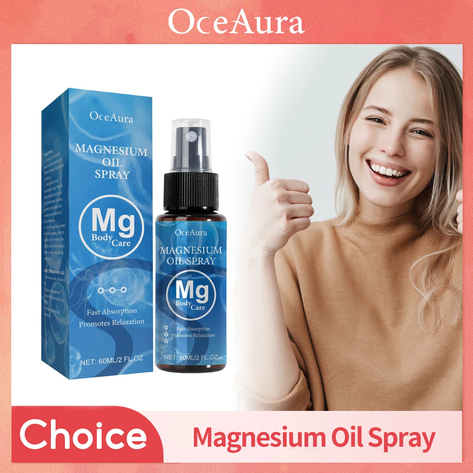

Magnesium Oil Spray Relieves Muscle Body Relaxation Smoothes Moisturizing Skin Better Sleep Qualit Replenishes Body Magnesium