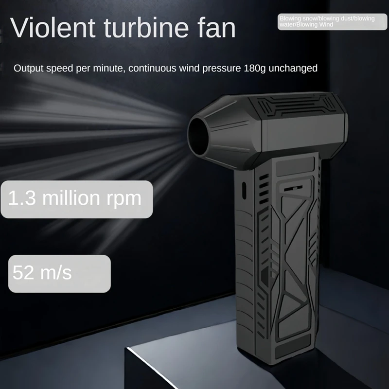 AU05 -Violent Turbo Fan 130000 RPM High Speed Brushless Motor Powerful Blower Ducted Fan Mini Turbo Jet Fan