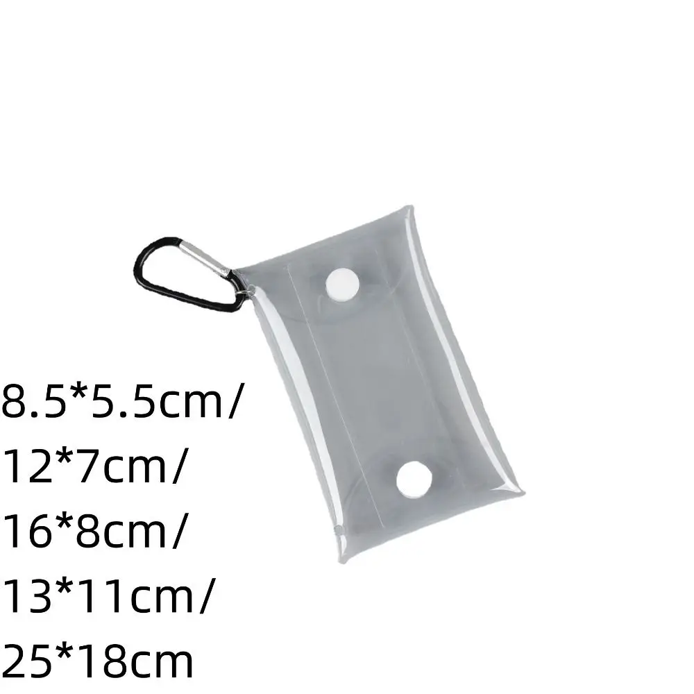 Outgoing Bag Dustproof Anime Display Bag with Metal Buckle Multiple Sizes Storage Box PVC Clear Organizer Bag Mini Wallet