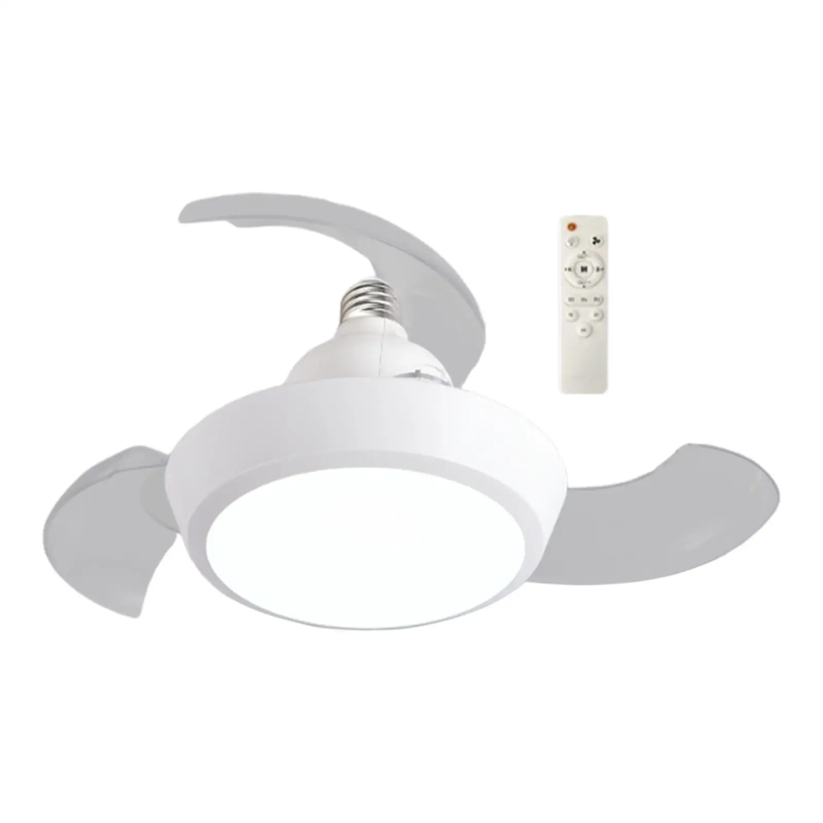 Ceiling Fan with Light and Remote Detachable Fan Blades Three Adjustable Wind Speeds for Living Room Bedroom Dorm Kitchen Hotel