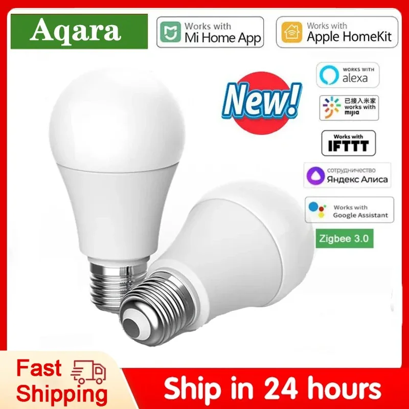 

Умная светодиодная лампа Aqara T1 Zigbee 3.0 E27 2700K-6500K 220-240 В с дистанционным управлением через приложение, светодиодная лампа для Mi home Mijia Homekit