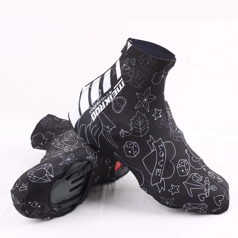 Meikroo Cycling Shoe Covers Bike Team Pro Summer Spandex Overshoes Windproof Bicycle Protective Shoe Sleeves