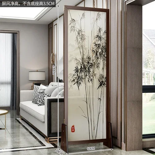 Solid Wood Screen Partition Board Hallway Living Room Folding Mobile New Chinese Style Room Bedroom Chinese Style