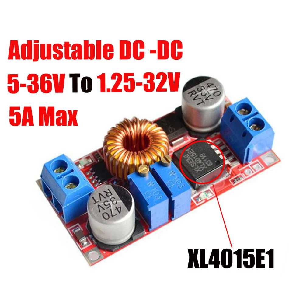 XL4015 E1 5A DC to DC CC CV Lithium Battery Step down Charging Board Led Power Converter Lithium Charger Module