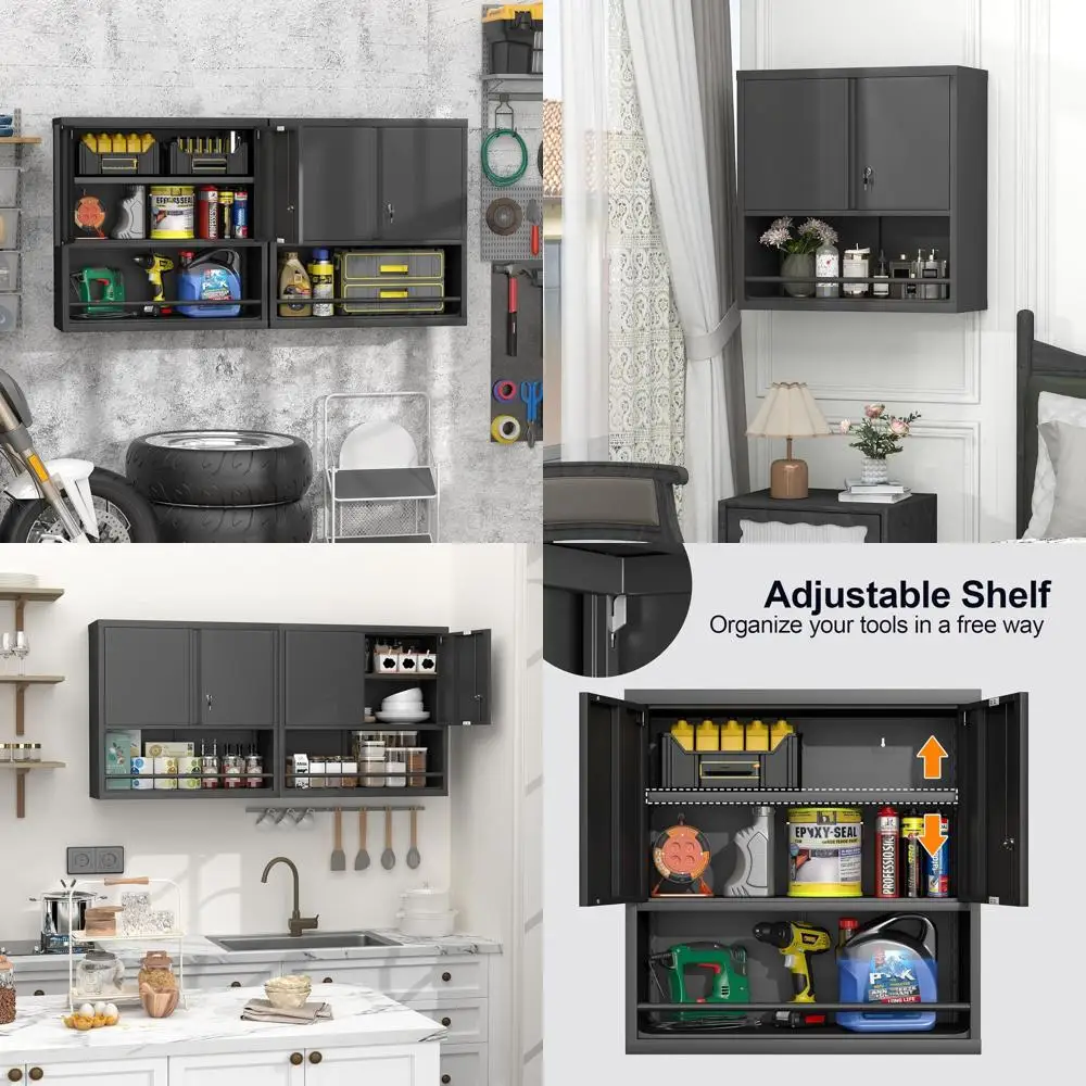 

Металлический шкаф для хранения с замком, 31 секция, с дверцами и полками, надежный настенный шкаф для офиса или дома