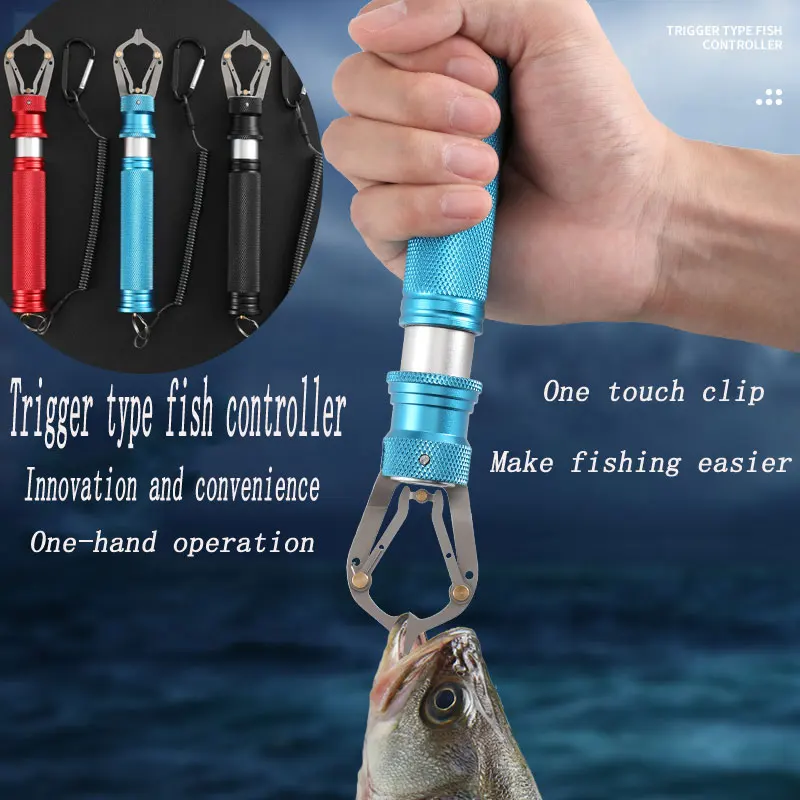 

New fishing gear supplies - trigger type fish controller for catching and retrieving fish - Fishing pliers