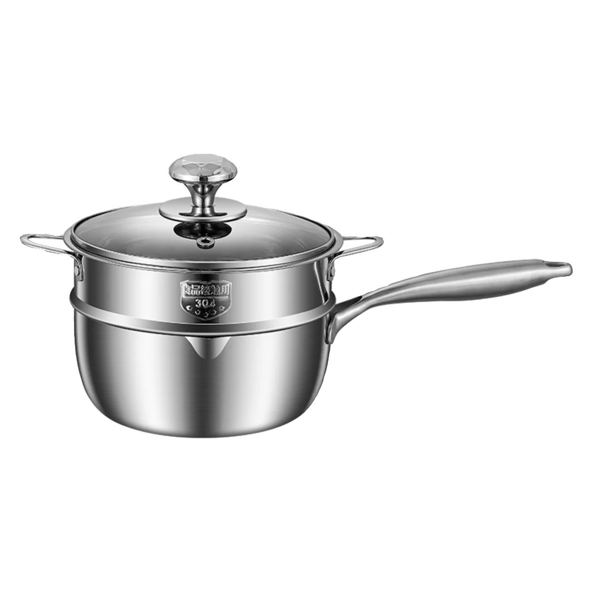 

Yjq small milk pot stainless steel thickened complementary food milk pot household instant noodle soup pot