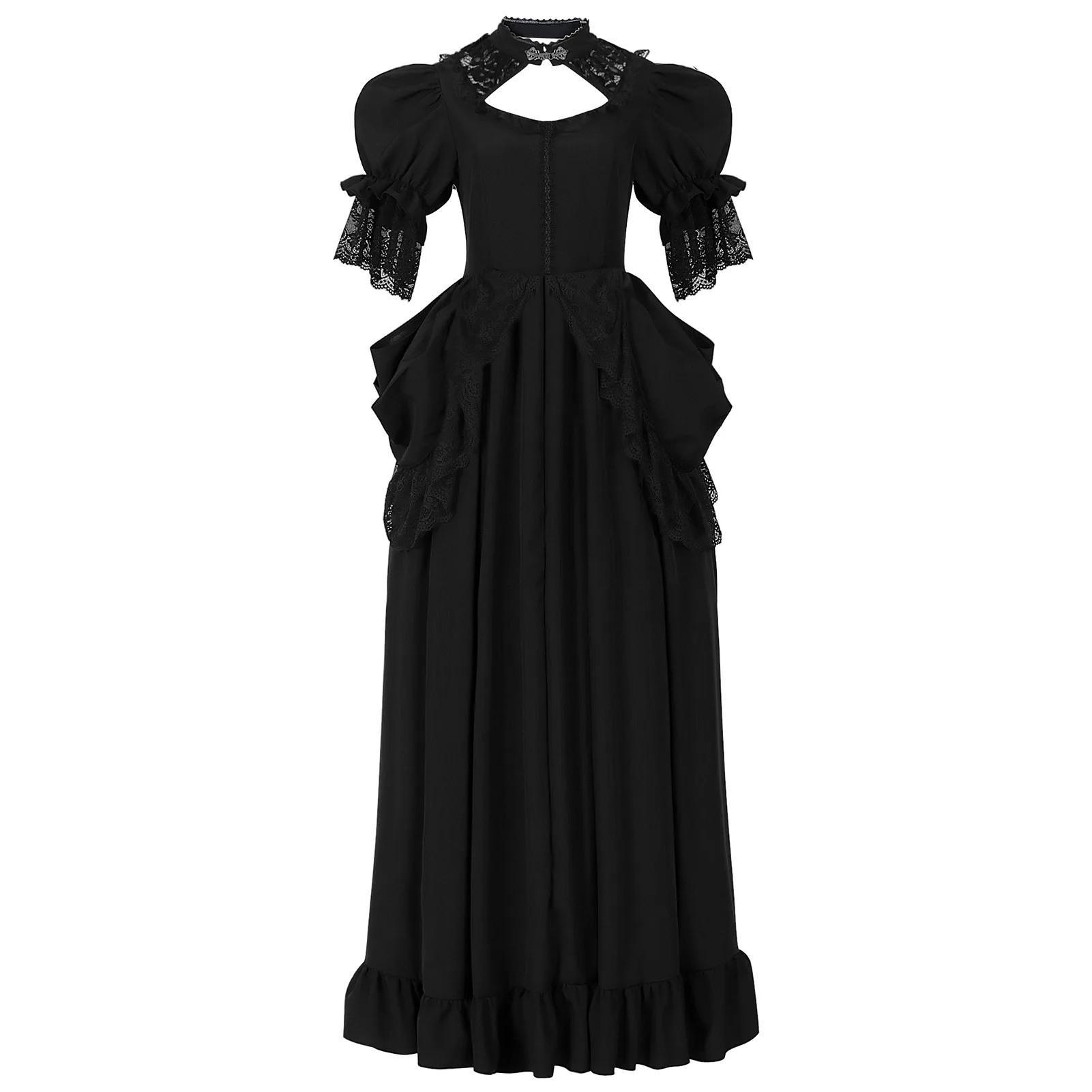 

Medieval Renaissance Victorian Ball Gown Dress Maxi New Halloween Costume for Women Cosplay Vintage Royal Court Stage Costume