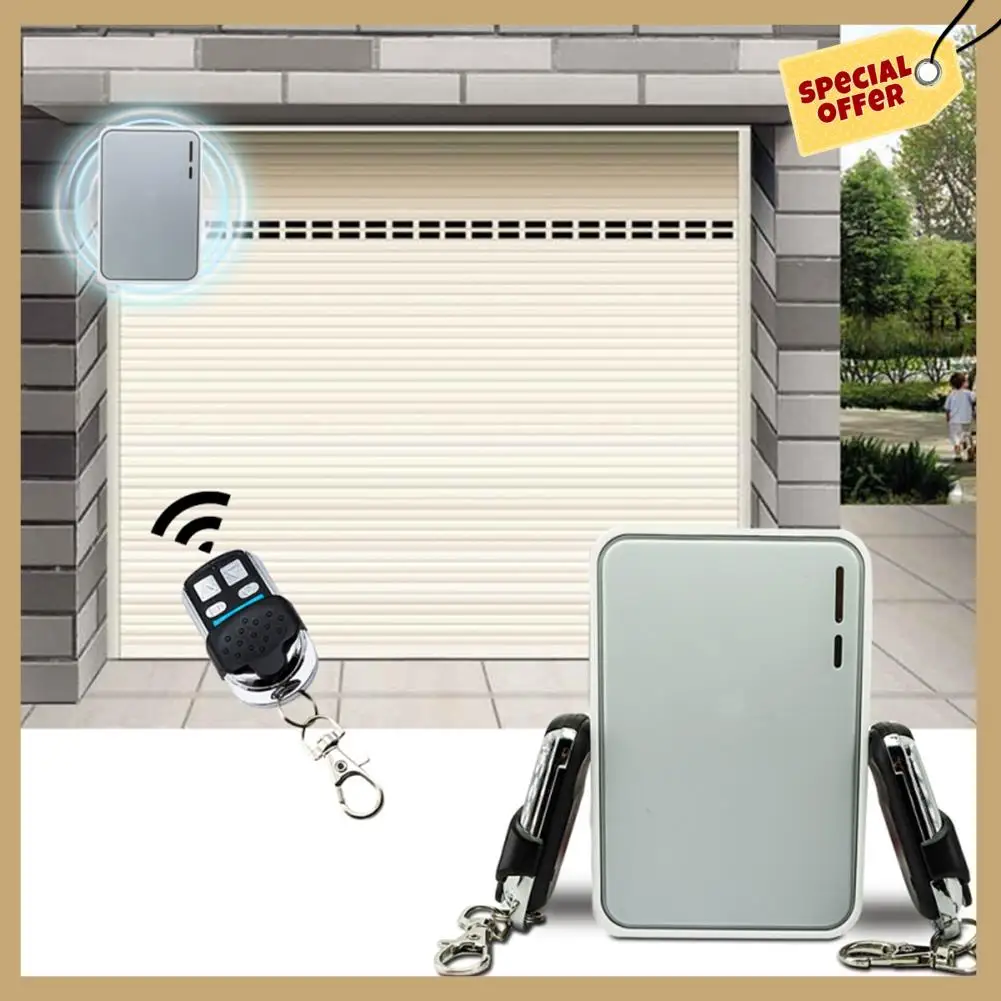 Controlador de controle remoto universal, desempenho estável-433mhz, interruptor rf sem fio, receptor de porta de garagem para obturador rolante tubula