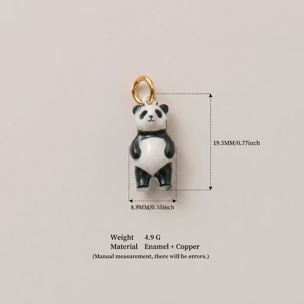 Einfache und trendige neue Tier-Serie: Elefant, Eichhörnchen, Panda DIY-Anhänger für Schmuck. – Detail 5
