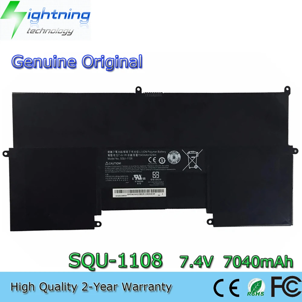 

Original SQU-1108 7.4V 52Wh Laptop Battery for SMP Vizio CT15 CT15-A0 CT15-A1 CT15-A2 CT15-A5 AHA42236000 etc.