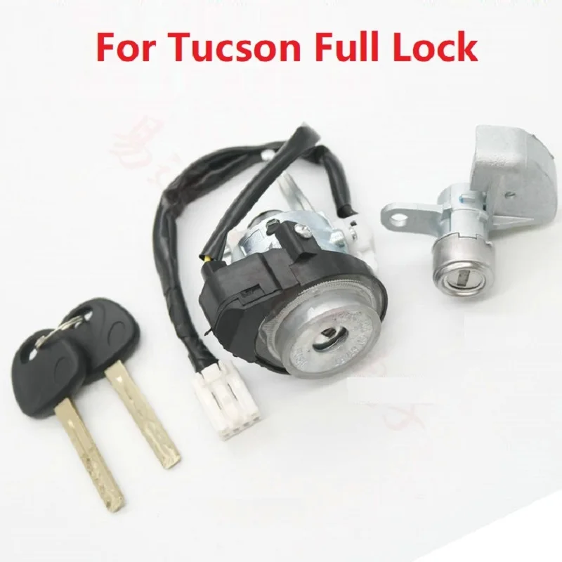 Full Car Lock Core For Hyundai tucson Car Central Control Door Lock Ignition Lock Left Front Door Key Full