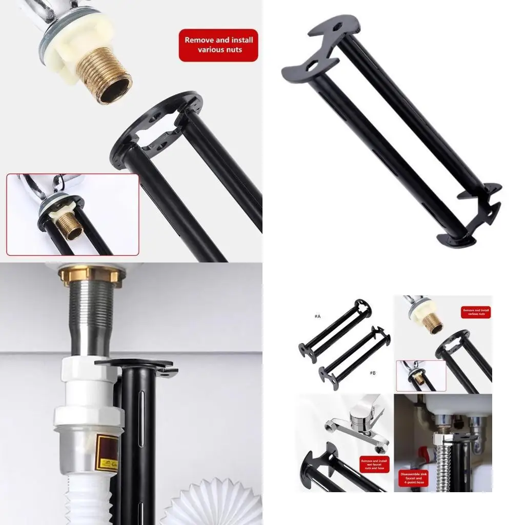 

R9UF Universal Four-Claw Hexagon Wrench Under Sink Plumbers Wrench for Disassemble and Assemble Faucets, Hoses Plumbing Tool
