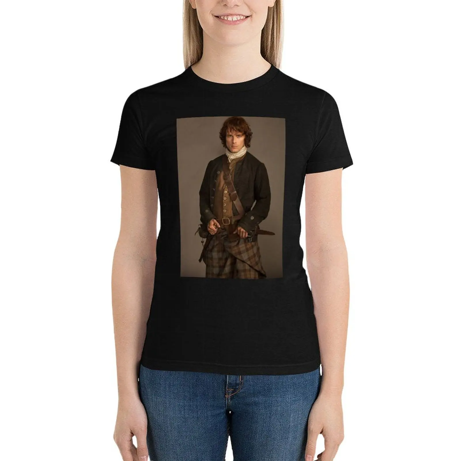 Sam Heughan T-Shirt tees summer clothes aesthetic clothes female designer clothes Women luxury