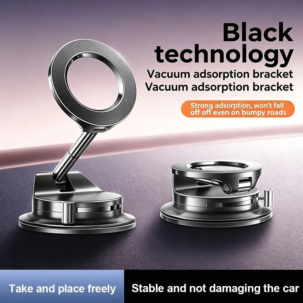 

Magnetic Car Phone Holder 360° Rotatable Foldable Phone Holder Vacuum Suction Cup Adjustable Phone Mount for Laptop Attachment