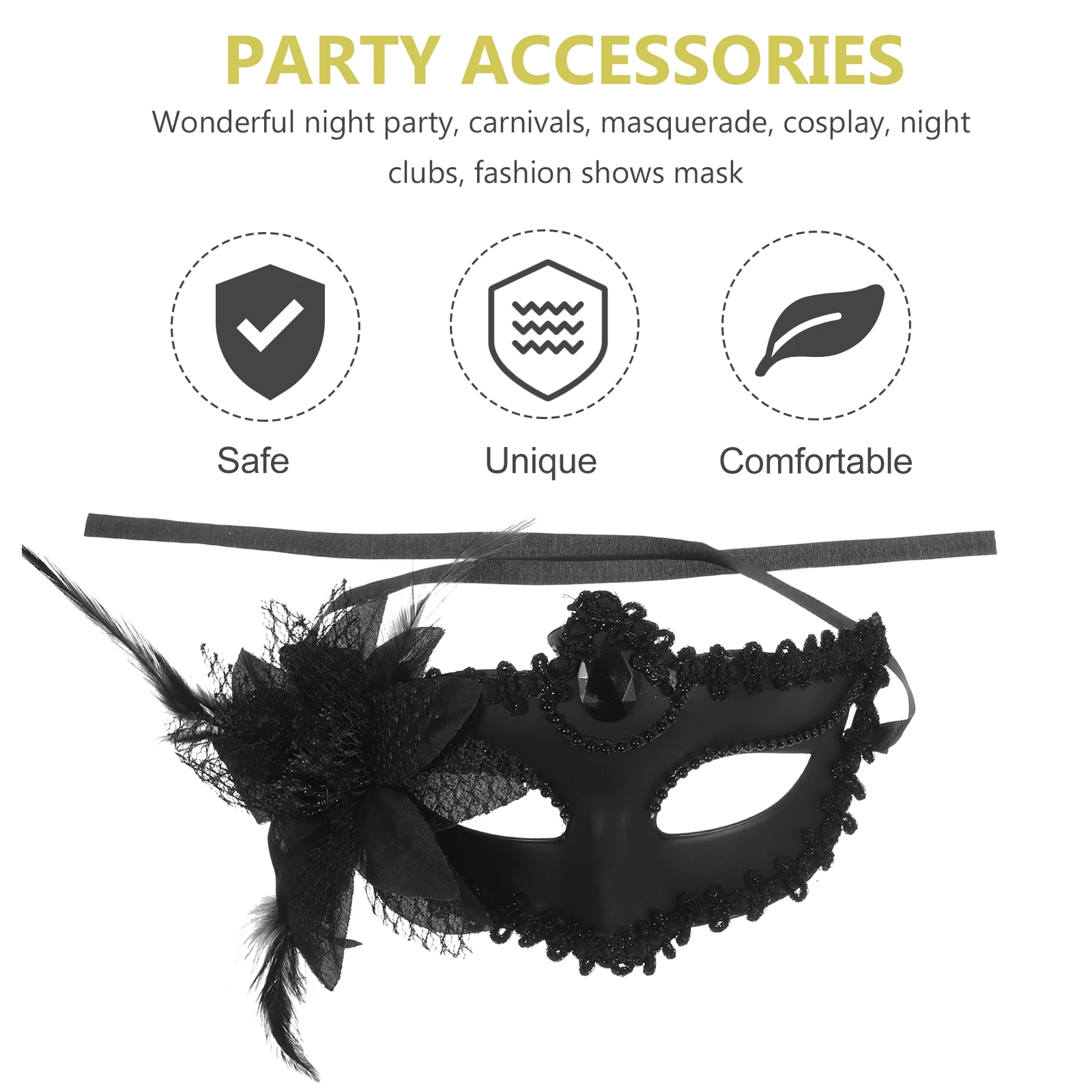 

Half Mask Masquerade Party Costume Decorative Masks Accessories Halloween Props Photography Cosplay Pieces