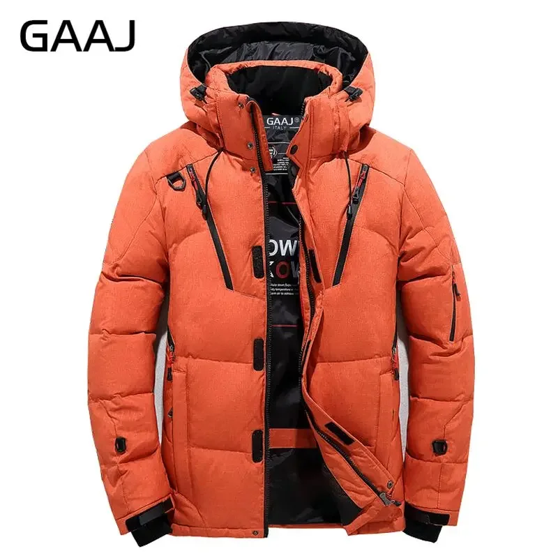 Men Down High Quality Thick Warm Winter Jacket Hooded Thicken Duck Down Parka Coat Casual Slim Overcoat With Many Pockets Mens