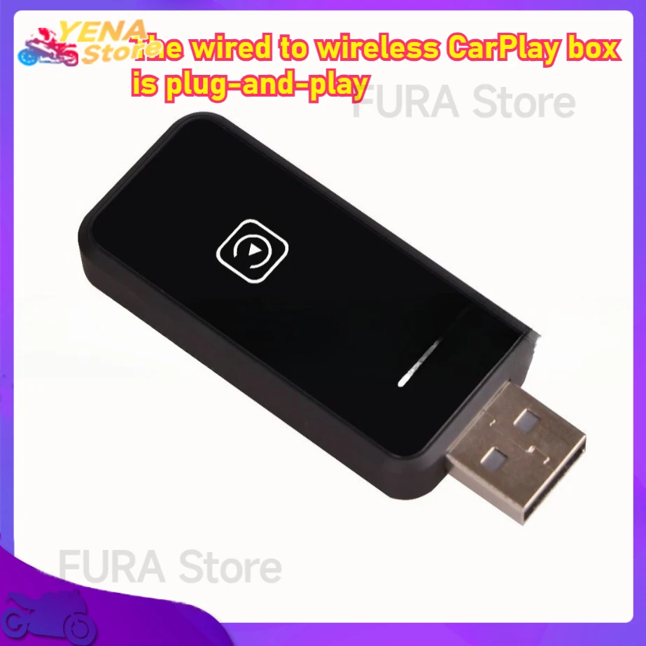 

Wired to Wireless box Android Auto Smart USB plug-and-play 2-in-1 wireless Carplay adapter suitable for most vehicle models