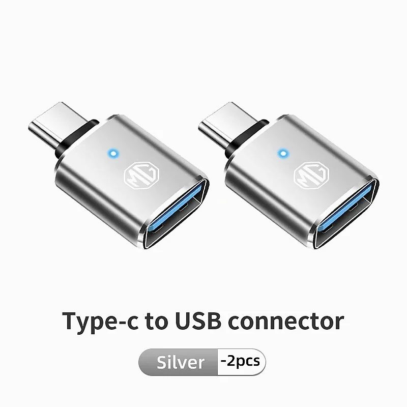 MG Logo Type-C to USB3.0 LED Converter For MG Mulan ZS HS MG5 MG6, CarPlay CarLife Car Interior Adapter Accessories