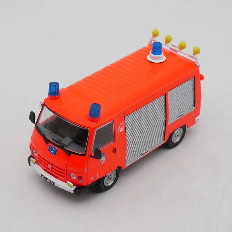 Diecast ixo escala 1:43 peugeot j9 peugeot van motor de bombeiros francês liga modelo de carro brinquedo colecionável presente lembrança exibição ornamento
