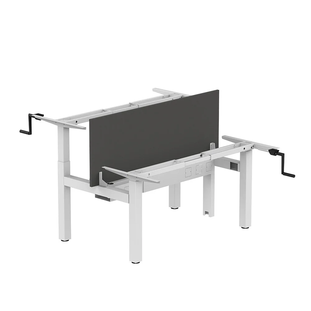 Lifting Computer Desk Large Double Manual Lifting Table Standing Adjustable Office Workbench Customization