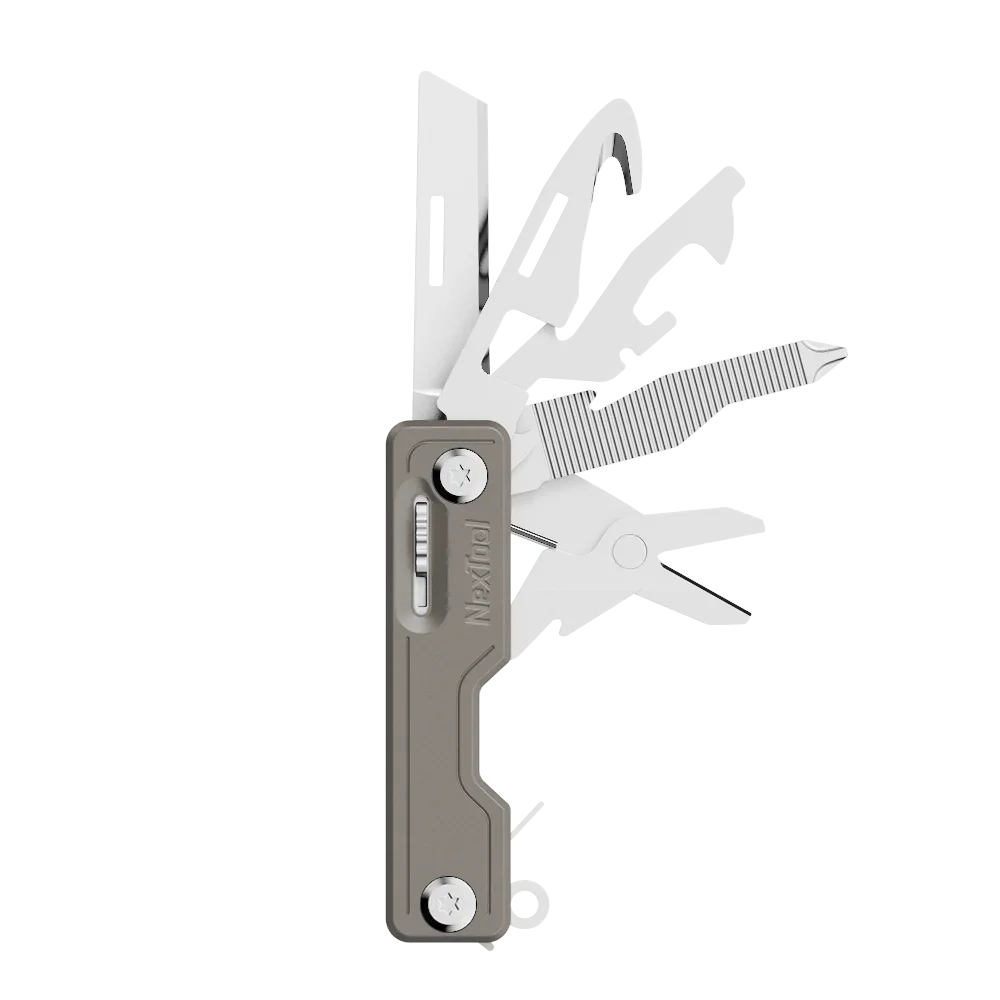 Nextool 10-in-1 gereedschap Multifunctioneel uitpakmes Schaar Schroevendraaier Opvouwbaar Fruiskampgereedschap Outdoor Survive Clip Sharp Cutter