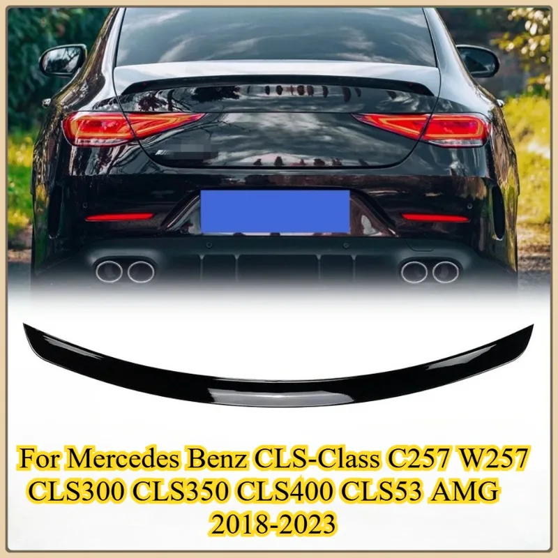 

1 шт. для Mercedes Benz CLS-Class C257 W257 CLS300 CLS350 CLS400 CLS53 AMG автомобильный задний багажник, спойлер, крыло багажника, губа 2018-2023