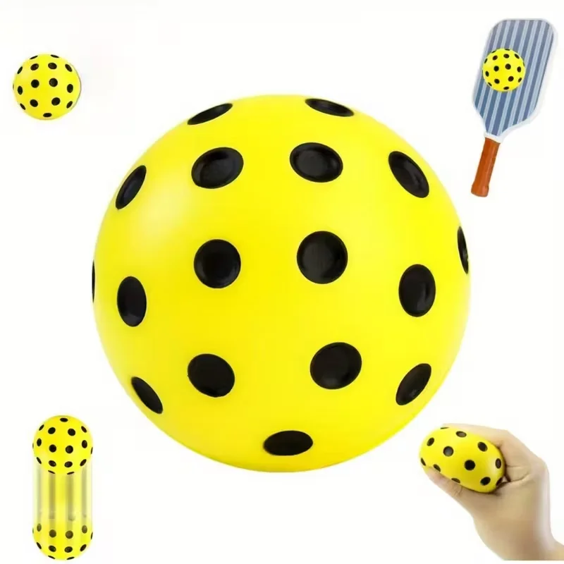 1pc 74mm Silent Pickleball Ball, Soft Wear-Resistant Training Pickleball image 3